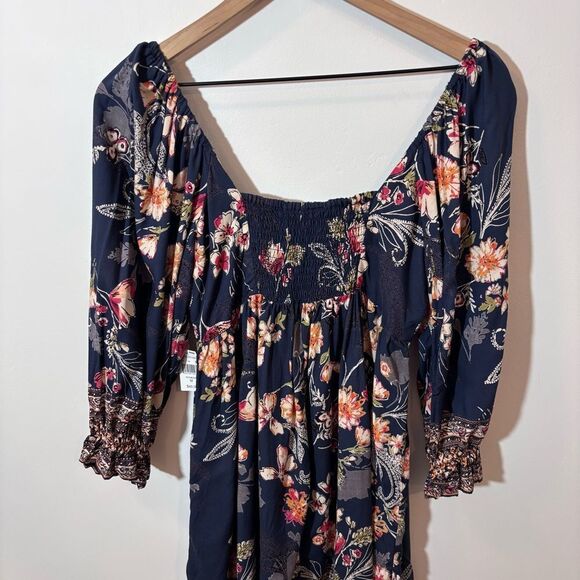 Angie Floral Printed Mini Dress NEW with tags Size Medium - Picture 6 of 12